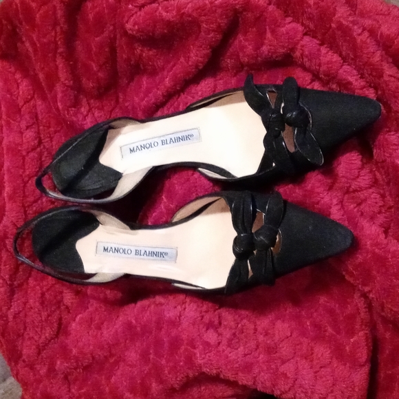 Manolo Blahnik Shoes - MANOLO BLAHNIK SUEDE KITTEN HEELS (USED AS IS) REFLECTED IN PRICE!!